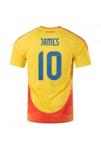 Colombia James Rodriguez #10 Fotballdrakt Hjemme Klær Copa America 2024 Korte ermer